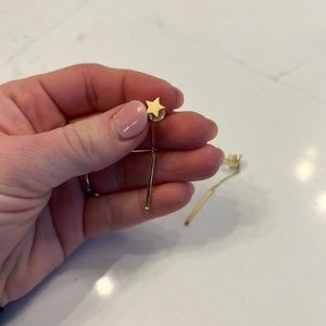 14k solid gold Bony Levy star stud earrings